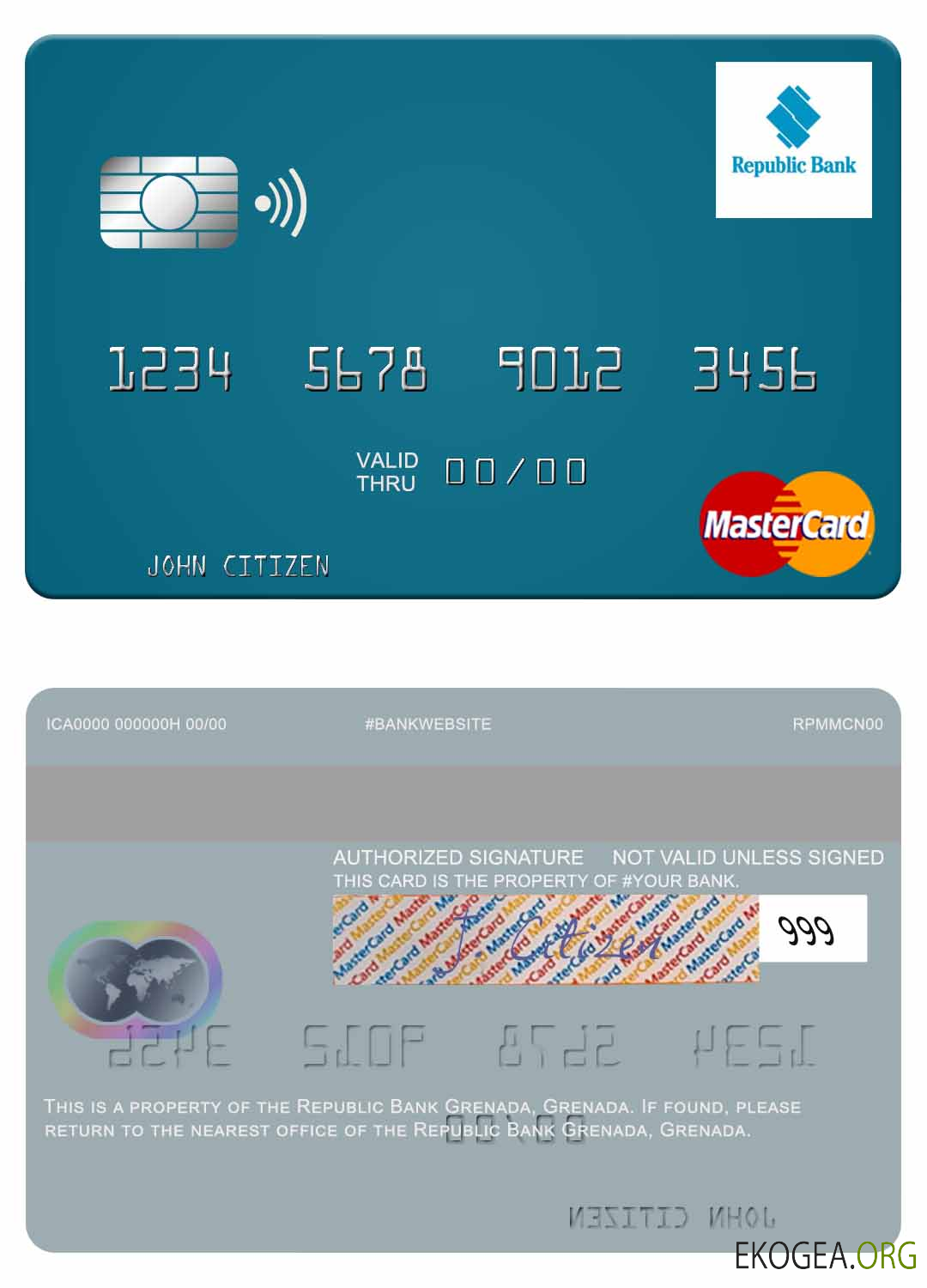 Grenade Republic Bank Grenade mastercard